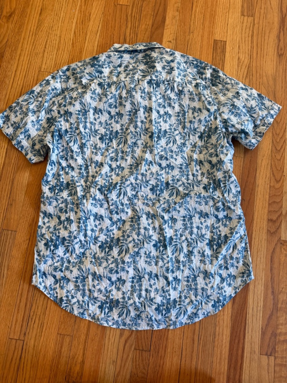 Robert Graham "Modern Americana" Tailored-fit Mens Shirt Blue Floral Sz Medium
